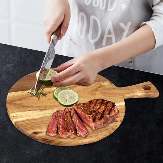 Cutting Boards Wooden Board Wood Charcuterie Chopping Board Pizza Board Large Camping Accessories Utensils